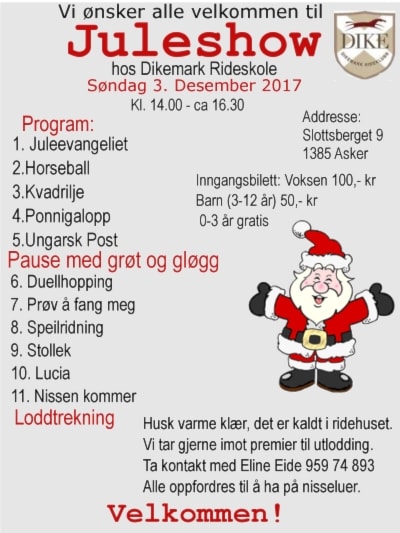 Velkommen til årets juleshow!